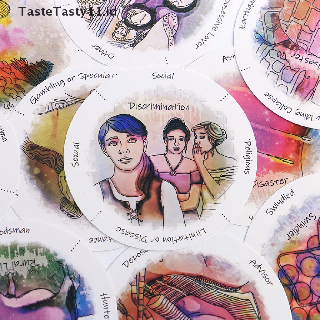 Jual 87 Kartu Uncover Your Past Life Oracle Deck Bentuk Bulat Dengan