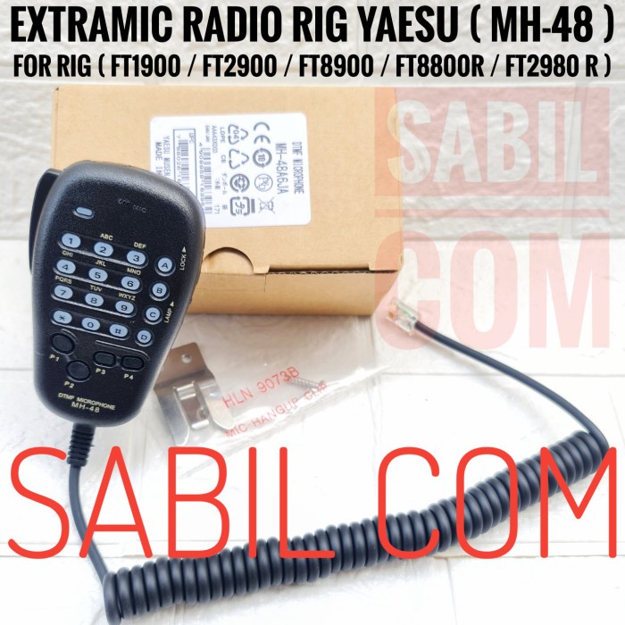 Jual Lucu Extra Mic Rig Yaesu Ft1900 Ft2900 Ft2980 Ft8900 Ft8800R Ptt