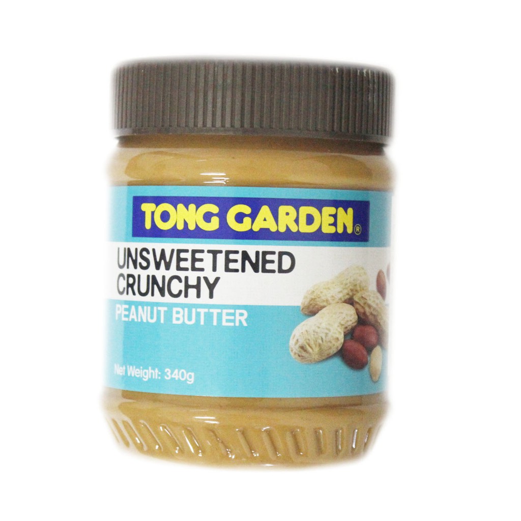 Jual TONG GARDEN UNSWEETENED CRUNCHY PEANUT BUTTER 340G Shopee Indonesia