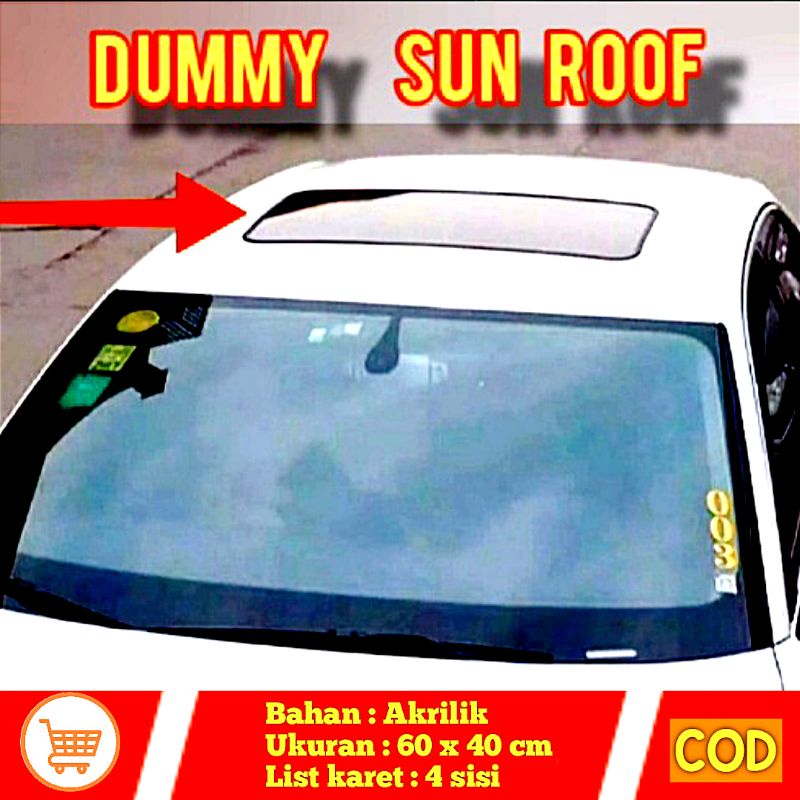 Jual Sunroof / Moonroof Variasi Universal Semua Tipe Mobil ( 60 X 40 Cm