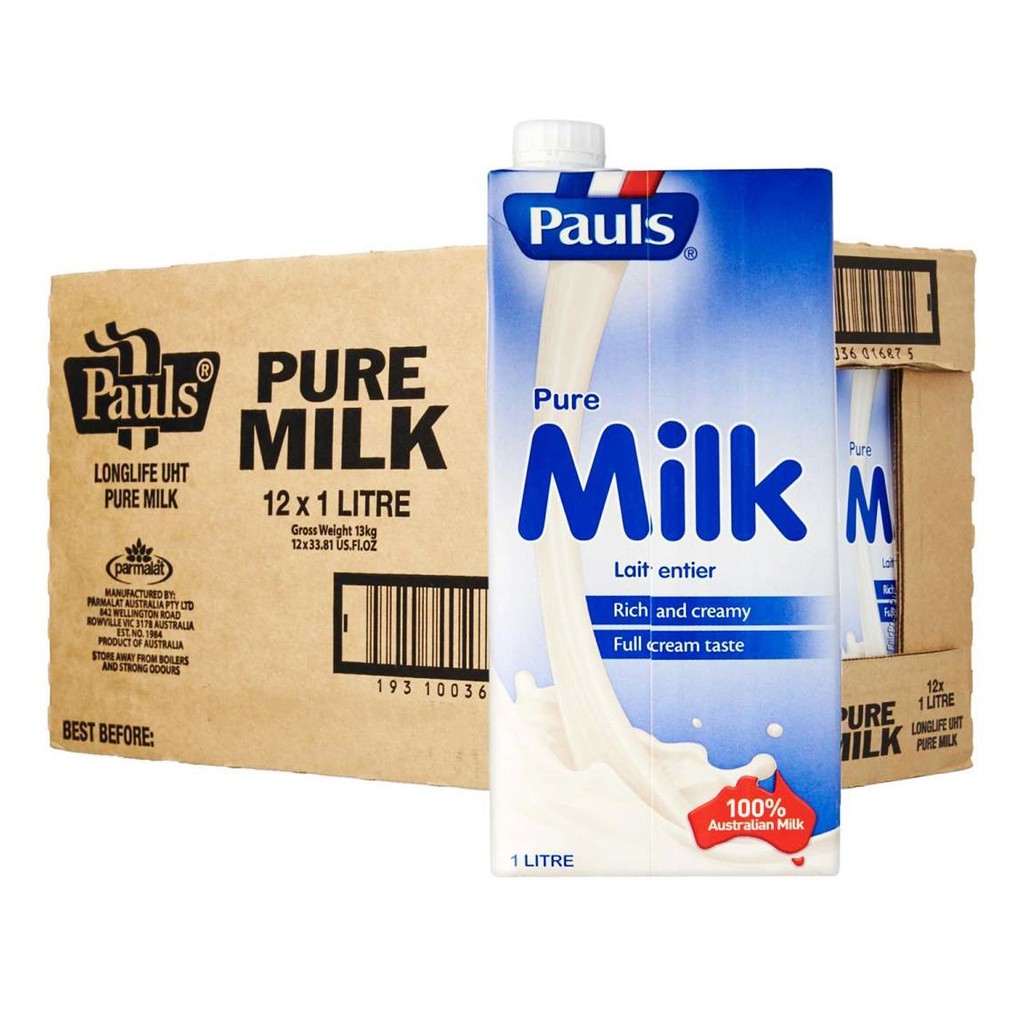 Jual PAULS UHT MILK FULL CREAM 1 LITER / PAULS SUSU UHT FULL CREAM 1