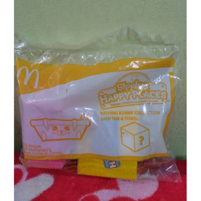 Jual Mainan MCD Shopkins Bathing Bunny Collection Bath Tub & Towel