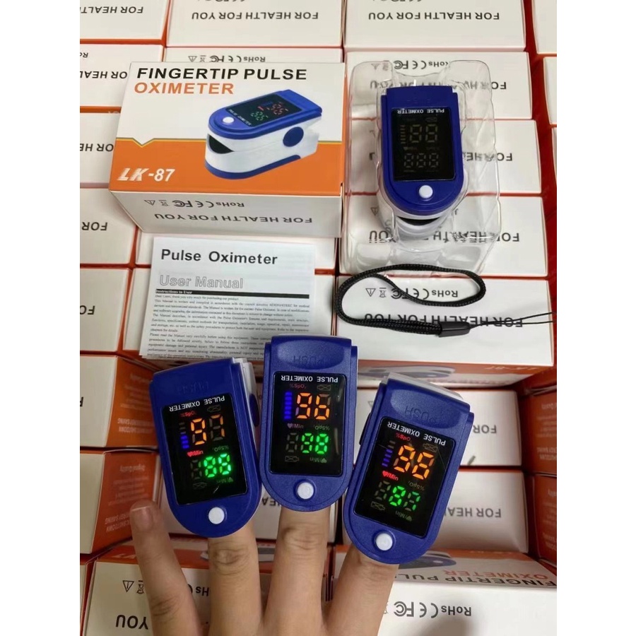 Jual Oximeter LK87 Oxymeter Fingertip Pulse SPO2 Ukur Oksigen Dalam