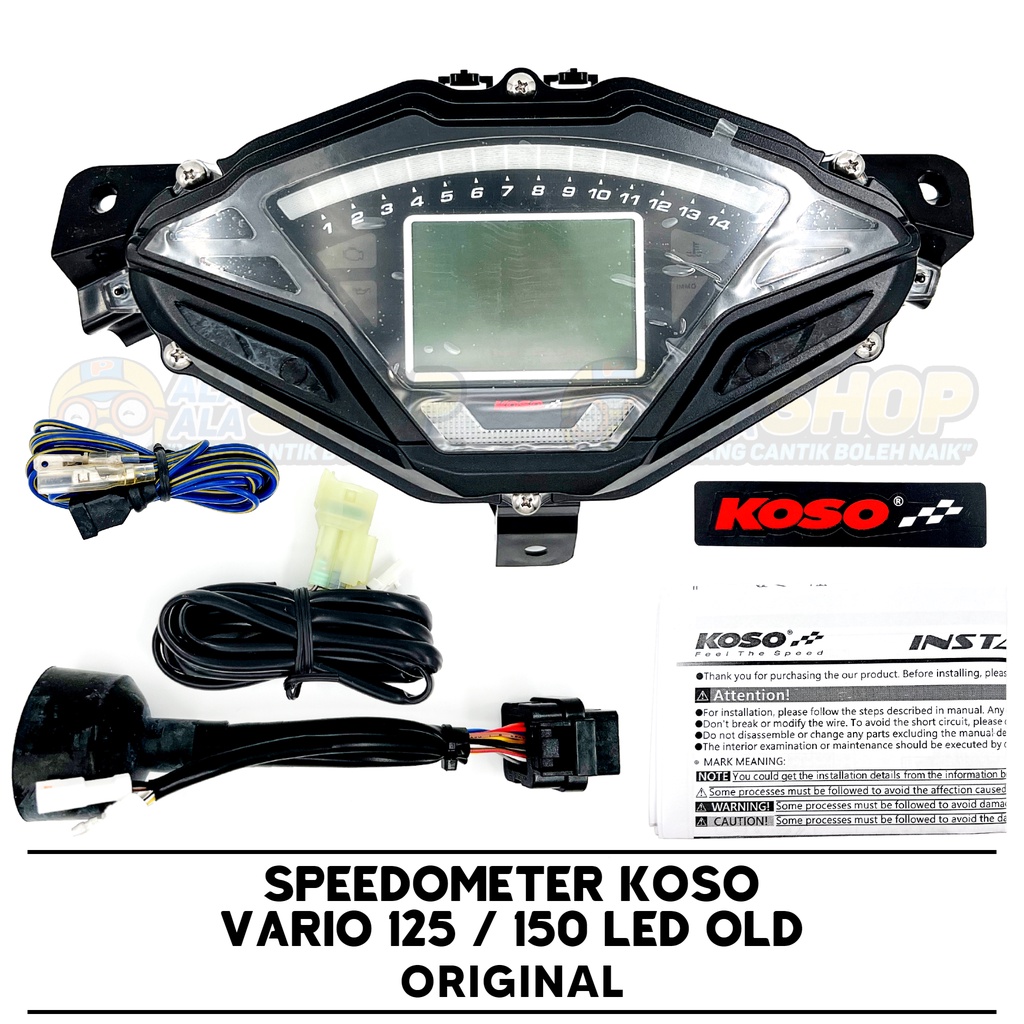 Jual Speedometer Digital KOSO Vario 125 / 150 LED (2015 2018