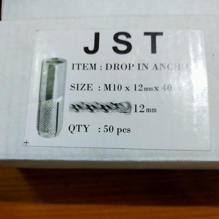 Jual dinaset m10 drop in anchor 10mm dynaset m10 isi 50 pcs