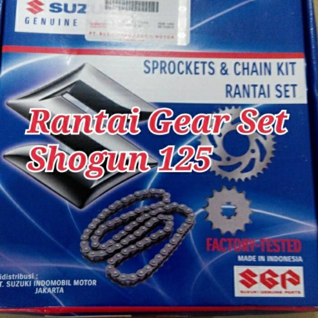 Jual Rantai Gear Set Shogun 125 standard Shopee Indonesia