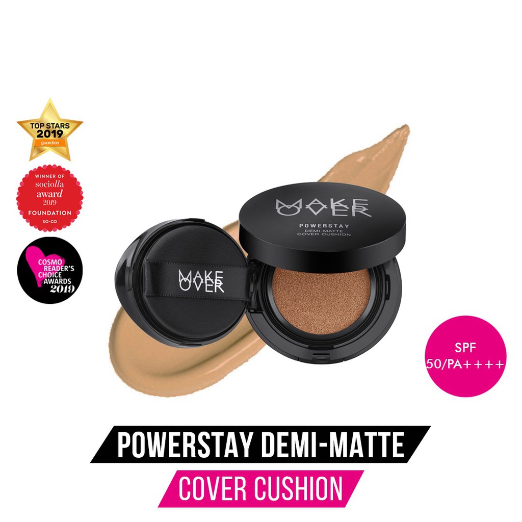Jual MAKE OVER Powerstay DemiMatte Cover Cushion 15 g Shopee Indonesia