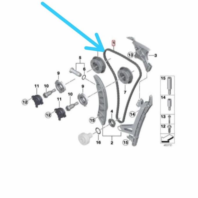 Jual Timing Chain Rantai Mesin Bmw F10 F30 F25 N20 Original Shopee