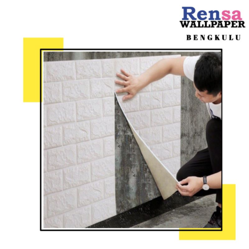Jual WALLPAPER DINDING FOAM TTimbul 3D Bata classic 70 x 77 cm Shopee