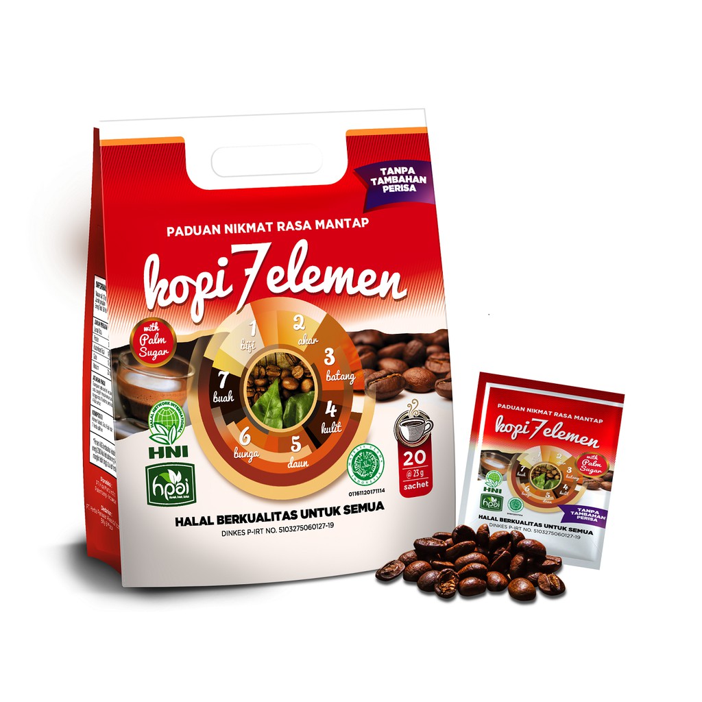 Jual KOPI 7 ELEMEN Aman Untuk Lambung isi 20 sachet 23 g Shopee
