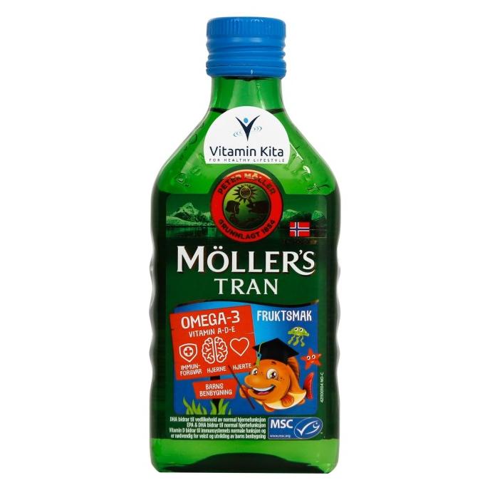 Jual Mollers Tran Cod Liver Oil Tutti Frutti (250 Ml) Shopee Indonesia