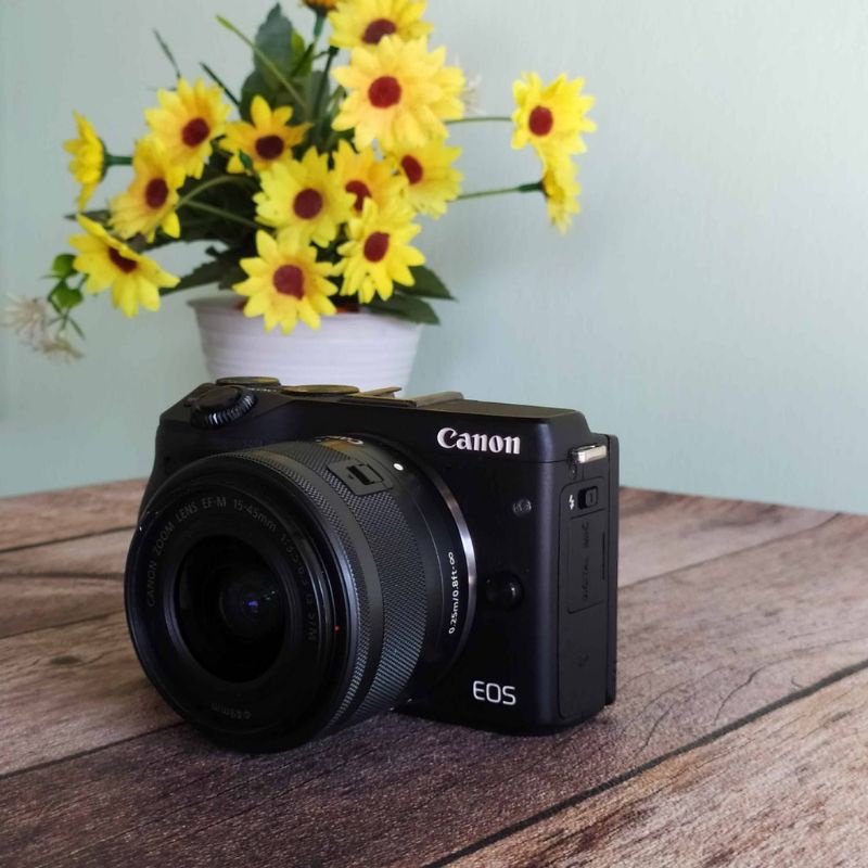 Jual CANON EOS M3 KIT NORMAL MIRRORLESS CANON M3 WIFI LAYAR FLIP