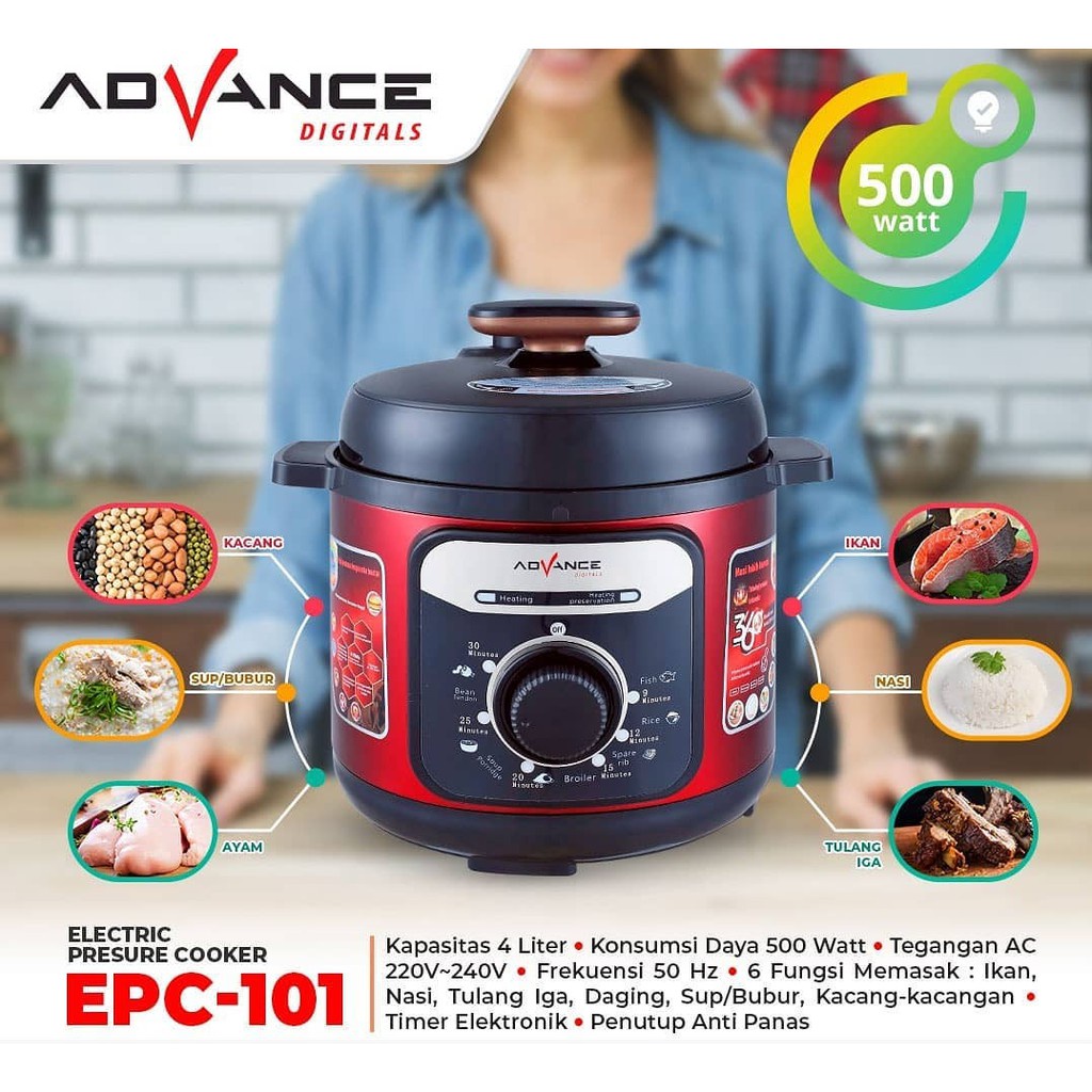 Jual Advance EPC101 Electric pressure cooker 4 liter Shopee Indonesia