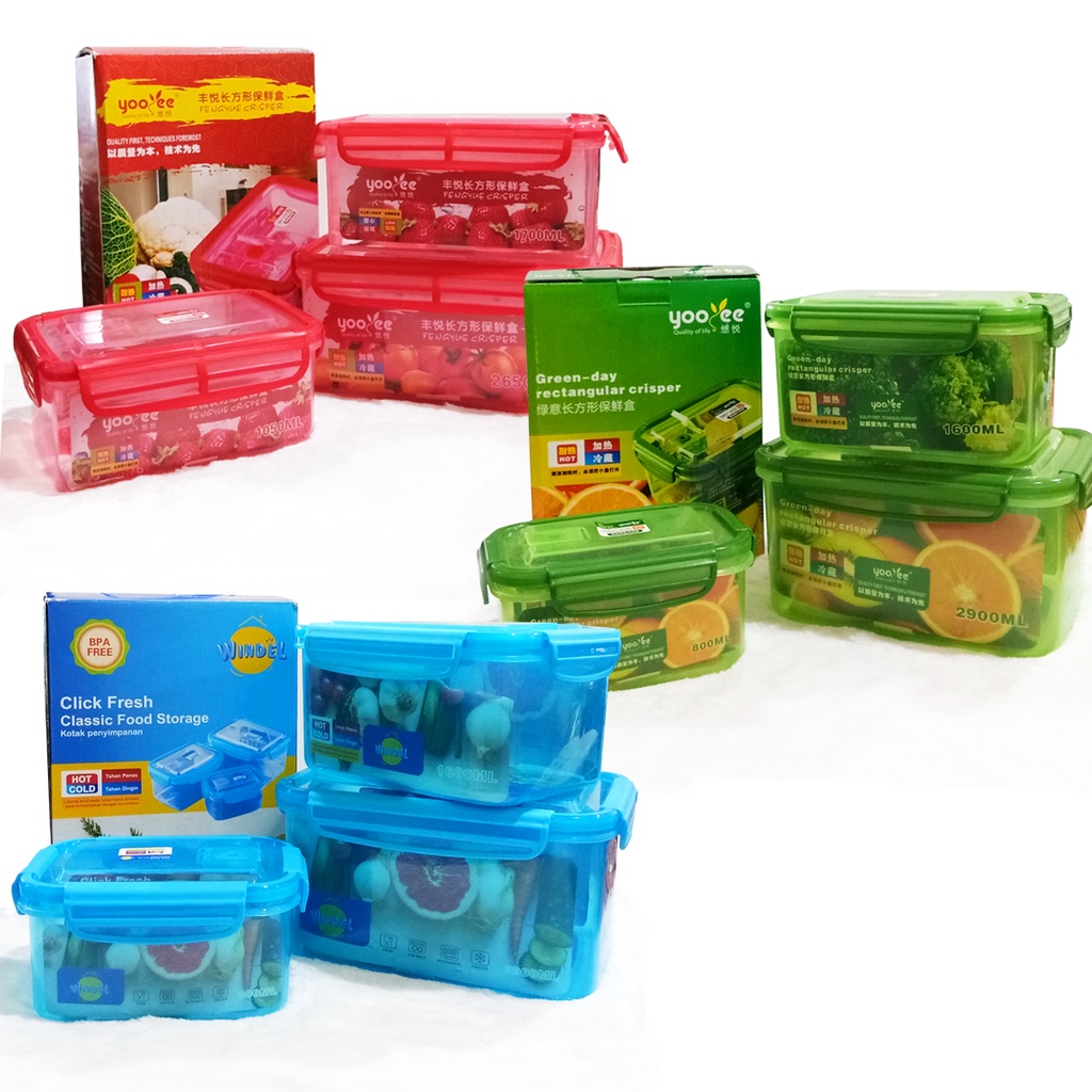 Jual TUPPERWARE YOOYEE ANTI TUMPAH 3 IN 1 BAHAN PREMIUM KEDAP UDARA