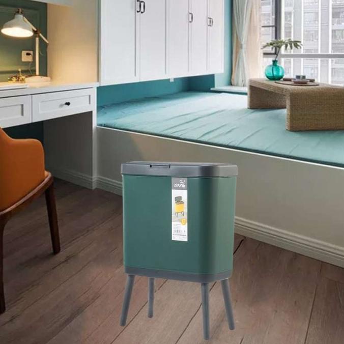 Jual 15L TRASH CAN WASTE BIN LIVING ROOM TRASH BIN BEDROOM WASTER BINS