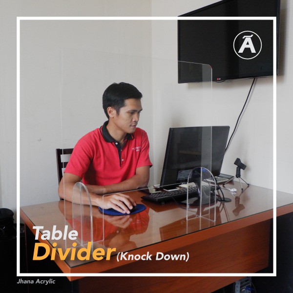 Jual Acrylic Table Divider Sekat Meja Akrilik Shopee Indonesia