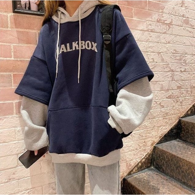 Jual TF CHALKBOX Hoodie Oversize Pria Dan Hoodie Wanita Korean Style