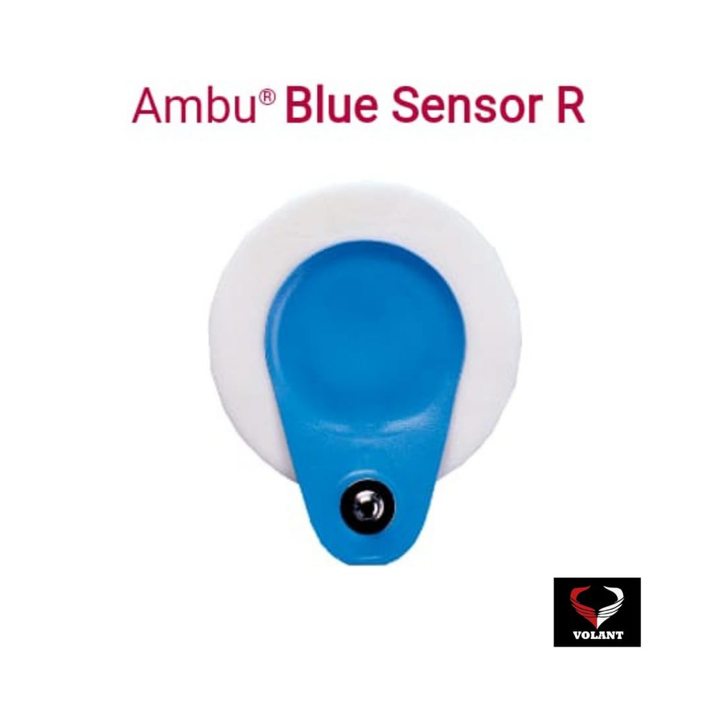 Jual BLUE SENSOR ECG ELECTRODES AMBU, R00S/25 DEWASA Shopee Indonesia
