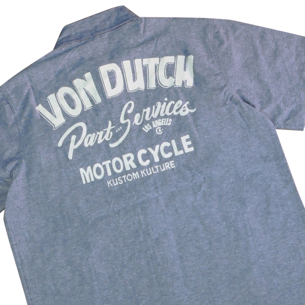 Jual Von Dutch Workshirt 0572 Blue Shopee Indonesia