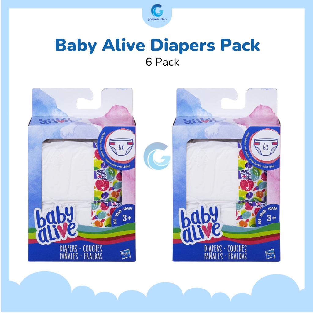 Jual Baby Alive Diapers Pack (6 Pack) Shopee Indonesia