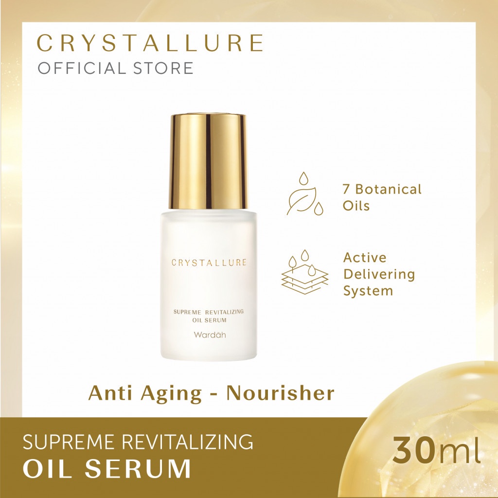 Jual WARDAH CRYSTALLURE SUPREME REVITALIZING OIL SERUM 30 ML Shopee