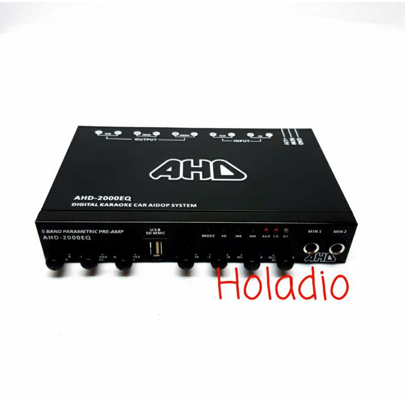 Jual PREAMP PARAMETRIC EQUALIZER AHD2000EQ BUILTIN BLUETOOTH Shopee