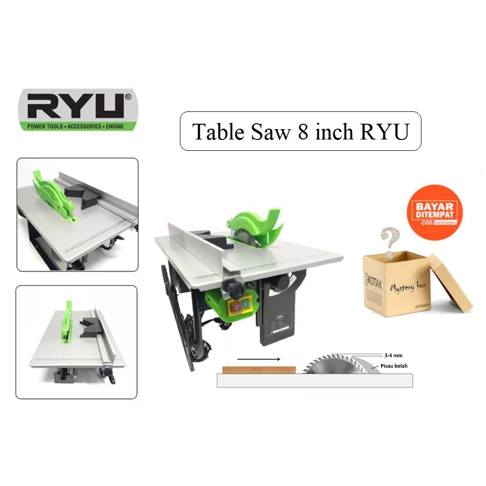 Jual RYU RTS 8 inch Table Saw 8 Inch / Mesin Gergaji Kayu Meja Mesin