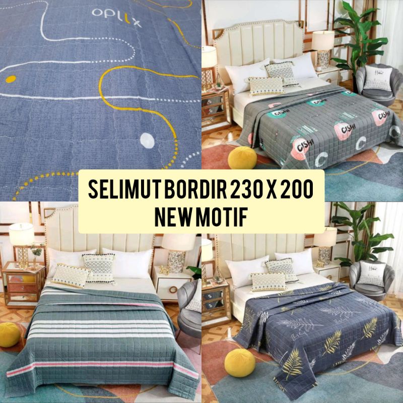 Jual Selimut kain katun / bed cover tipis ukuran 230 x 200 ( Super king