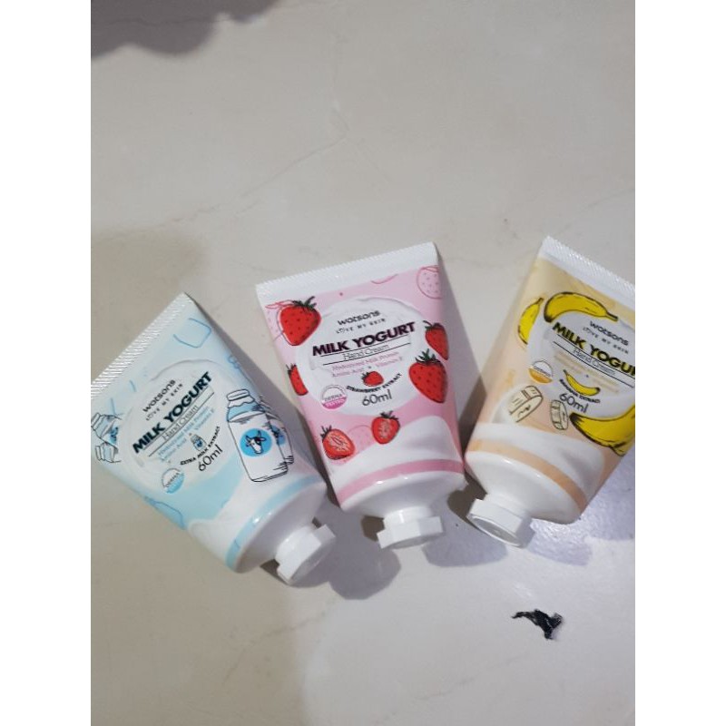 Jual watsons hand cream milk yogurt / krim tangan watsons susu yogurt