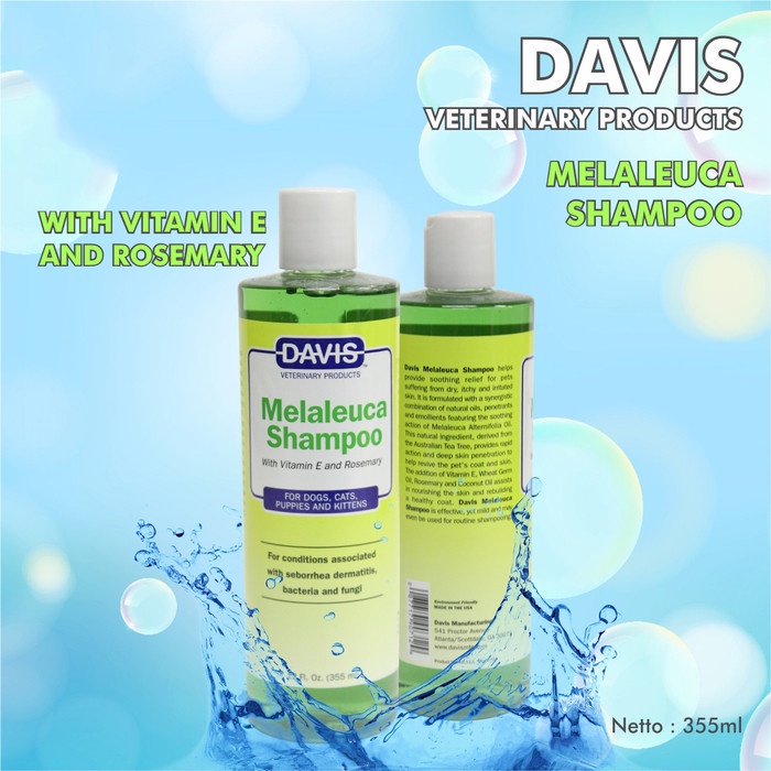 Jual DAVIES MELALEUCA SHAMPOO CAT & DOG 355ML Shopee Indonesia