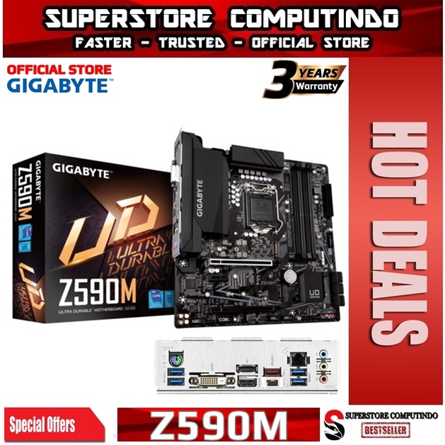 Jual Motherboard Gigabyte Z590M (LGA1200, Z590,DDR4, USB3.2) Shopee
