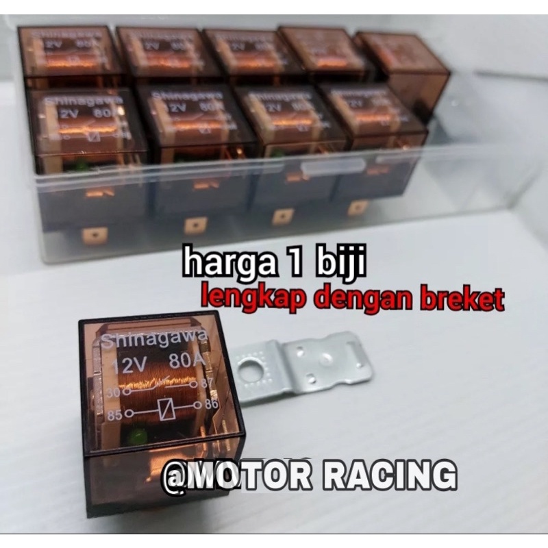 Jual Relay Klakson 4 Pin 12V 80A Horn Relay Booster Untuk Mobil Motor