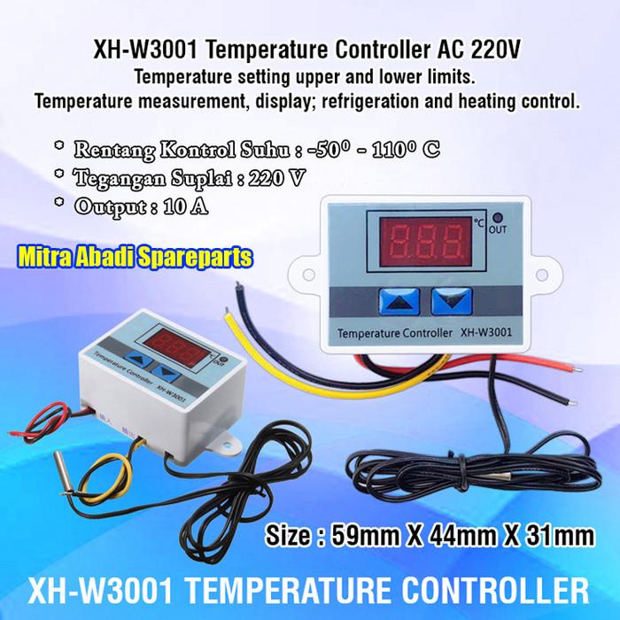Jual Temperature Controller XHW3001 AC 220V 10A 1500W NTC10K Shopee