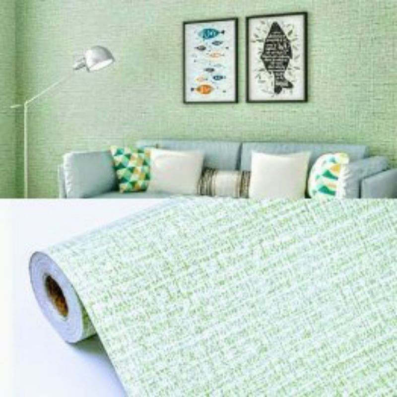 Jual wallpaper sticker dinding polos warna ijo muda Shopee Indonesia
