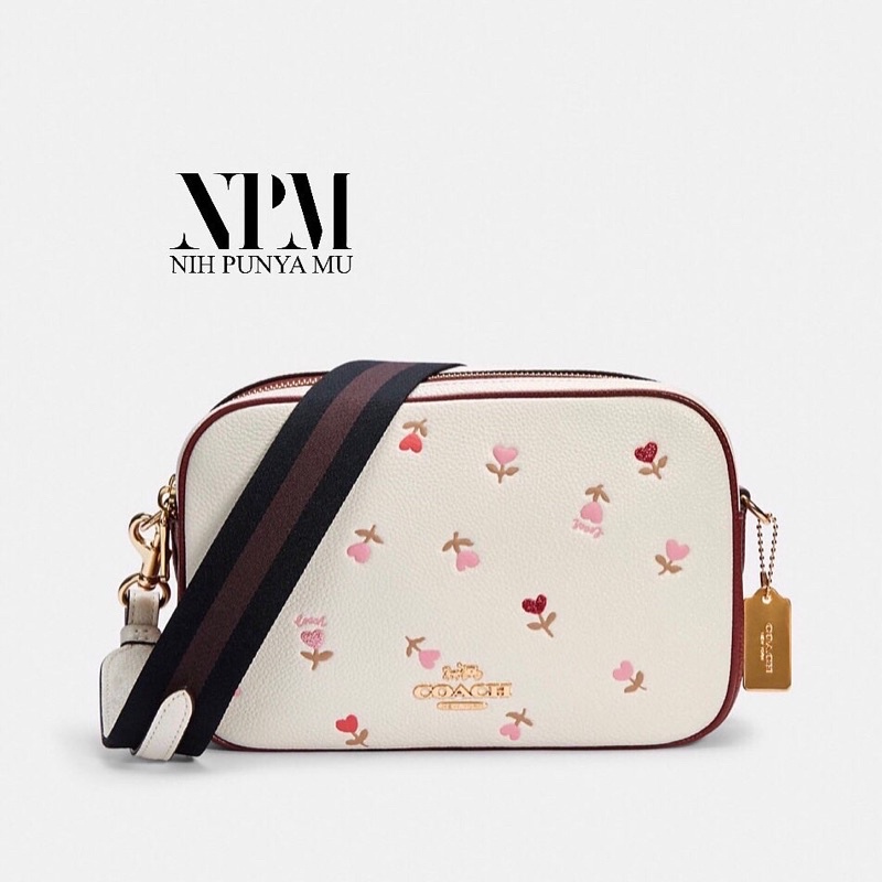 Jual Coach Jes Crossbody With Heart Floral Print C2835 ORIGINAL
