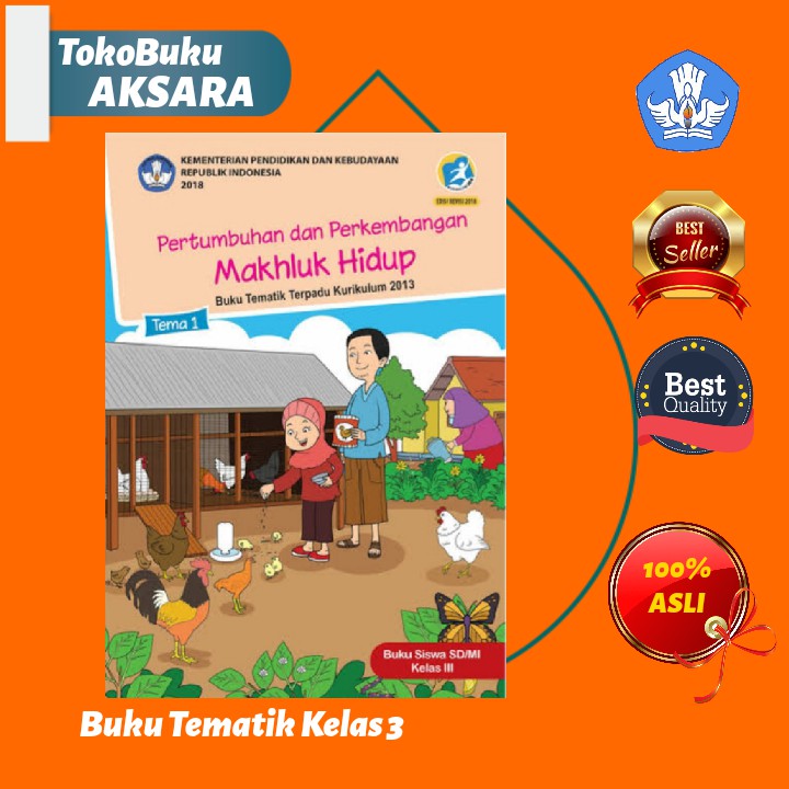 Jual Buku Tematik Siswa Kelas 3 Tema 1 Shopee Indonesia