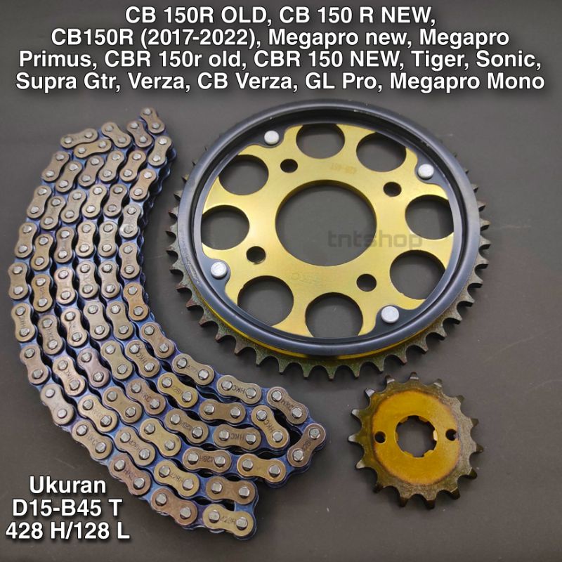 Jual Gear Gir Set Paket CB 150R OLD CB 150R New StreetFire CBR 150R K45