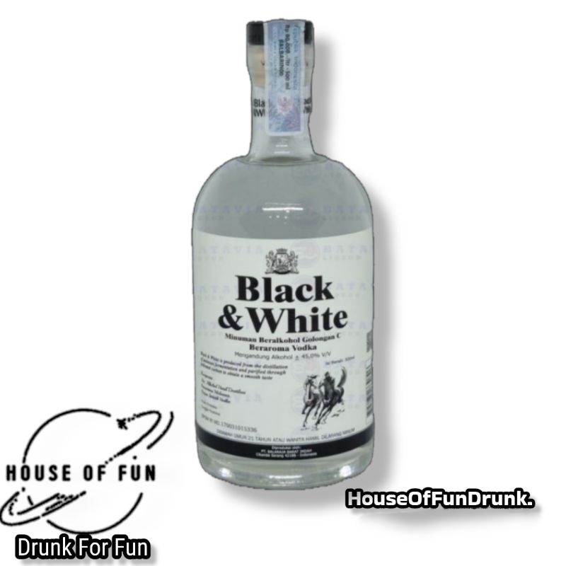 Jual Black & White Vodka 500ml Shopee Indonesia