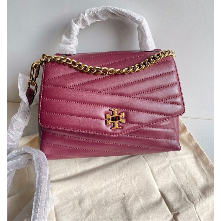 Jual TORY BURCH KIRA CHEVRON TOP HANDLE SATCHEL IMPERIAL