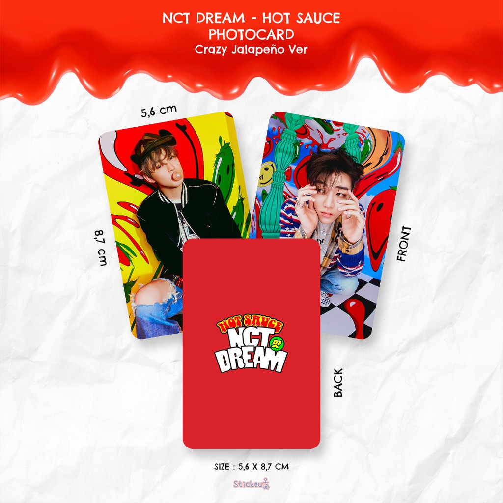 Jual Photocard NCT Dream Hot Sauce (Crazy Jalapeno Ver) Shopee Indonesia