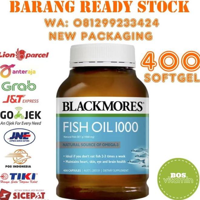 Jual Blackmores Fish Oil 1000Mg Anti Inflammatory 400 Kapsul Shopee
