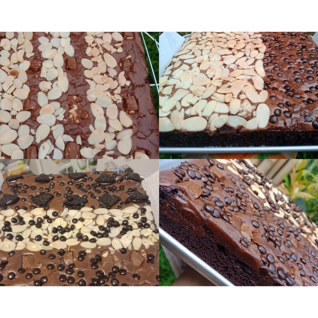 Jual Fudgy / Fudge Brownies Shiny Crust (20x20 cm) Ababakuki Shopee