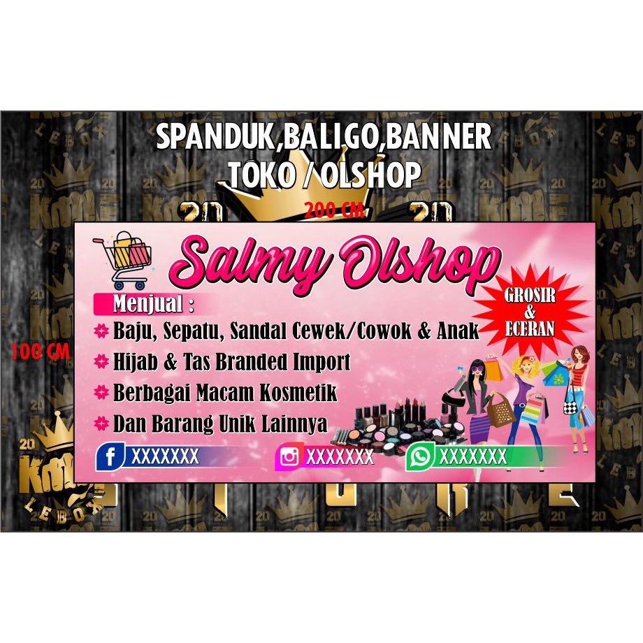 Jual MURAH SPANDUK BALIGO BANNER TOKO / Shopee Indonesia