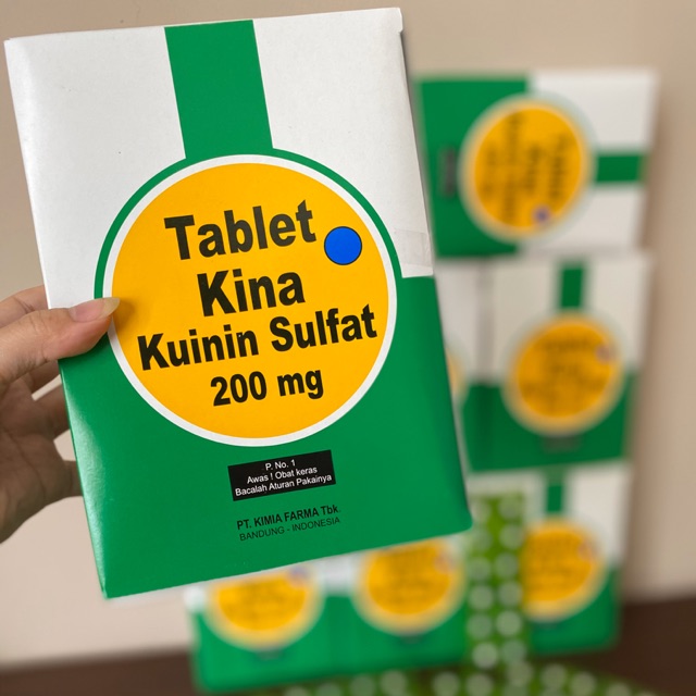 Jual PIL KINA 200mg ORI . Obat anti malaria . 1 strip 12 tablet
