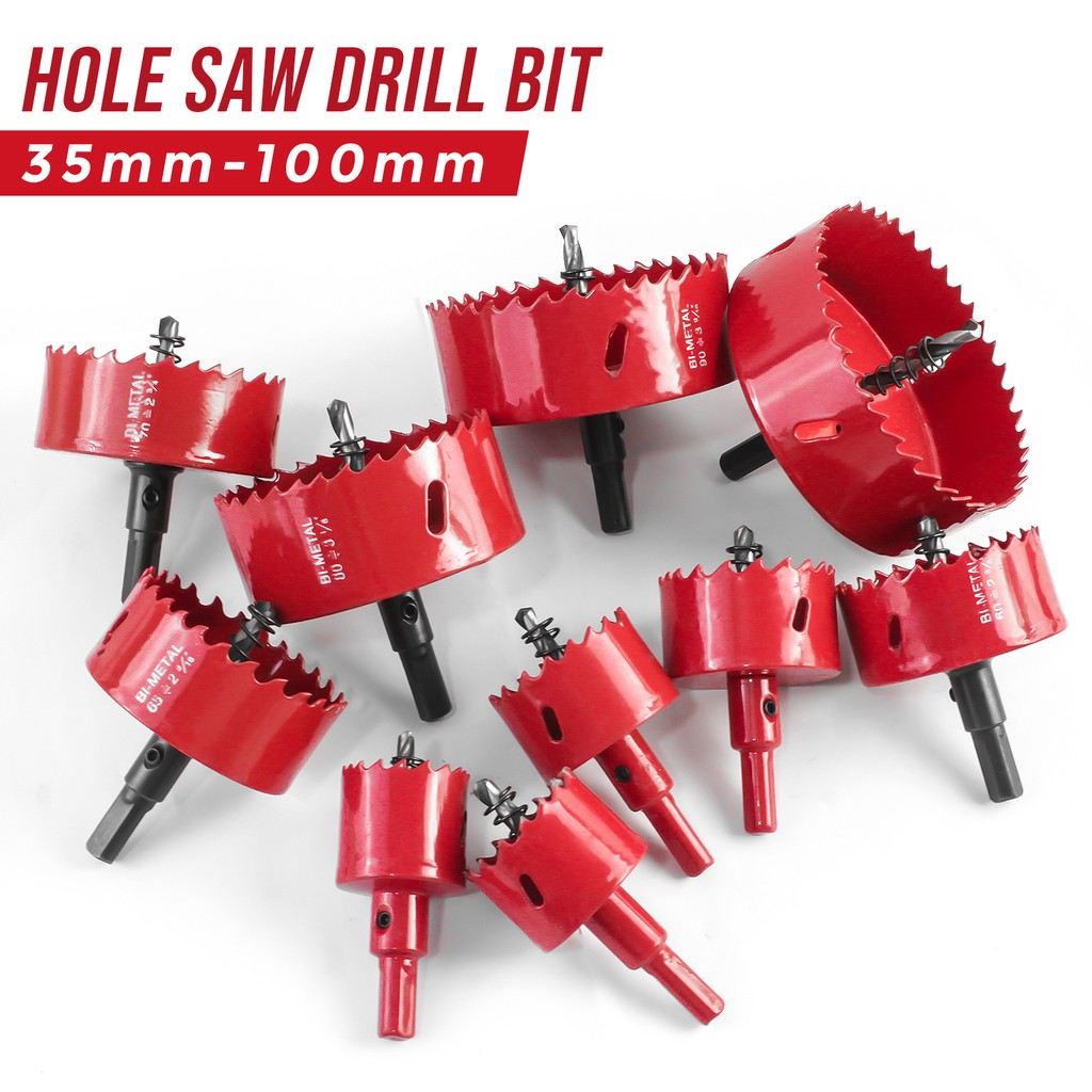 Jual Allefix HOLE SAW DRILL BIT/ ALAT PEMBENTUK LUBANG PADA KAYU 35MM100MM 6504 Shopee Indonesia