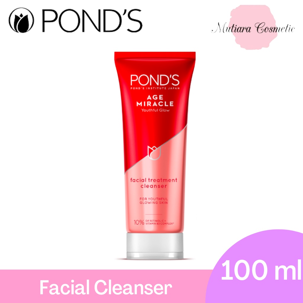 Jual Ponds Age Miracle Facial Wash Anti Aging+Glowing With Retinol