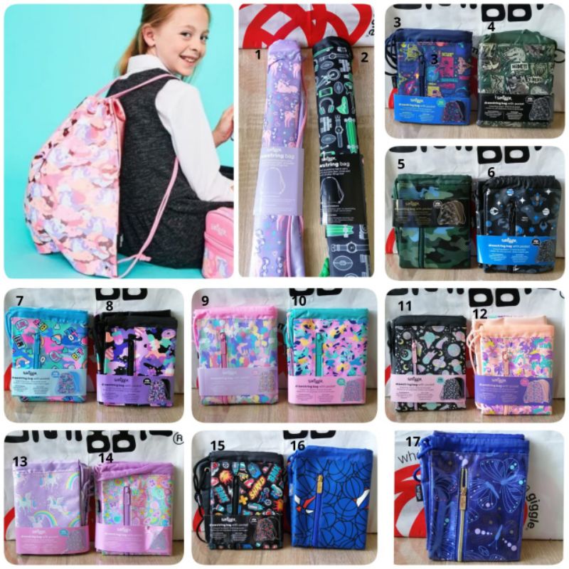 Jual Smiggle drawstring bag Shopee Indonesia