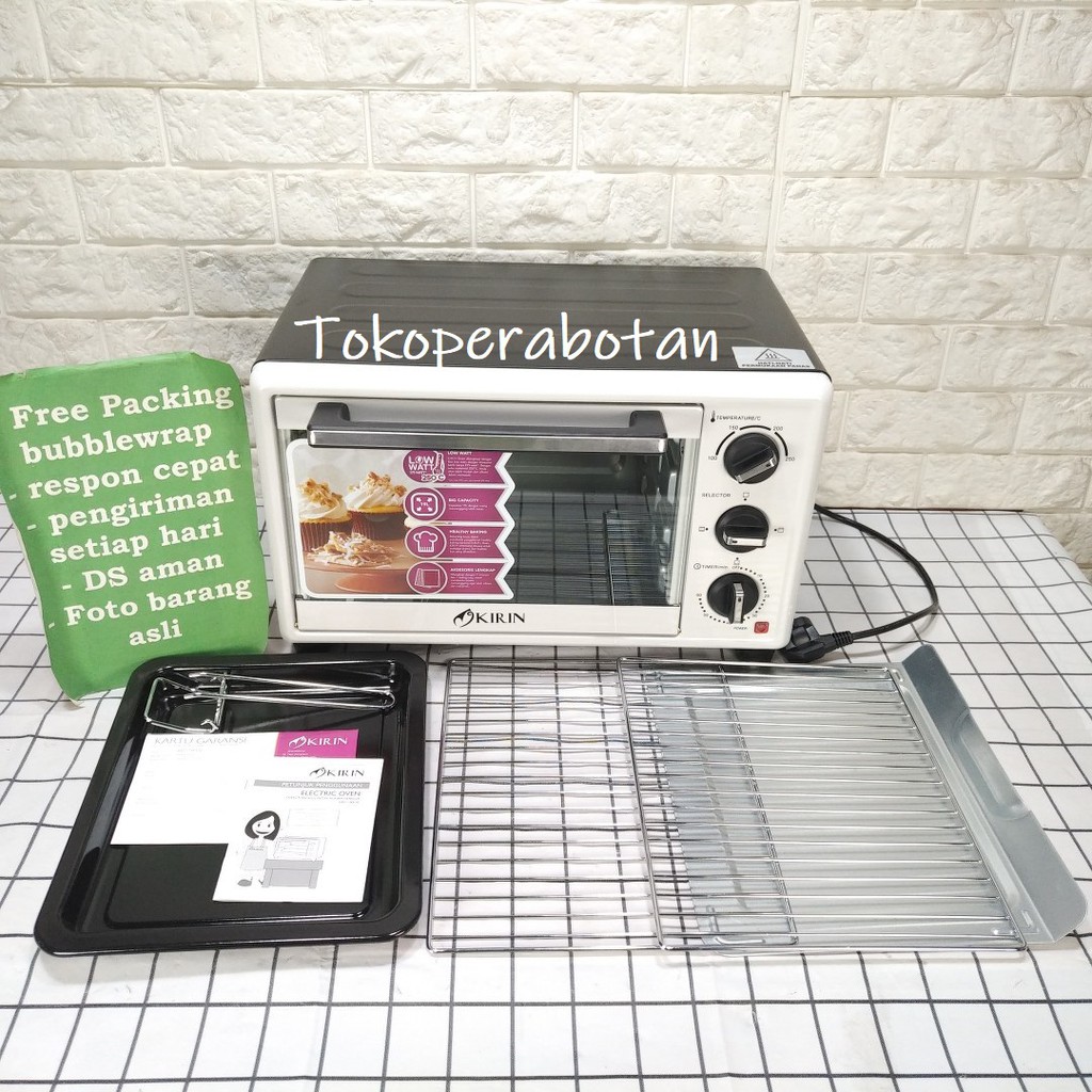 Jual TOKOPERABOTAN Oven Listrik Kirin 190LW (low watt) Shopee Indonesia