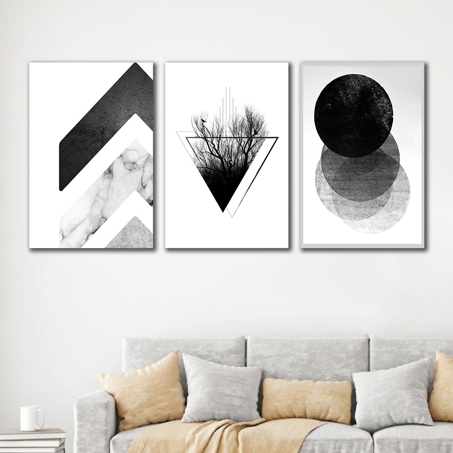Jual Hiasan Dinding Poster Kayu GEOMETRI [A 30X40] Wall Decor Pajangan Dinding Shopee Indonesia