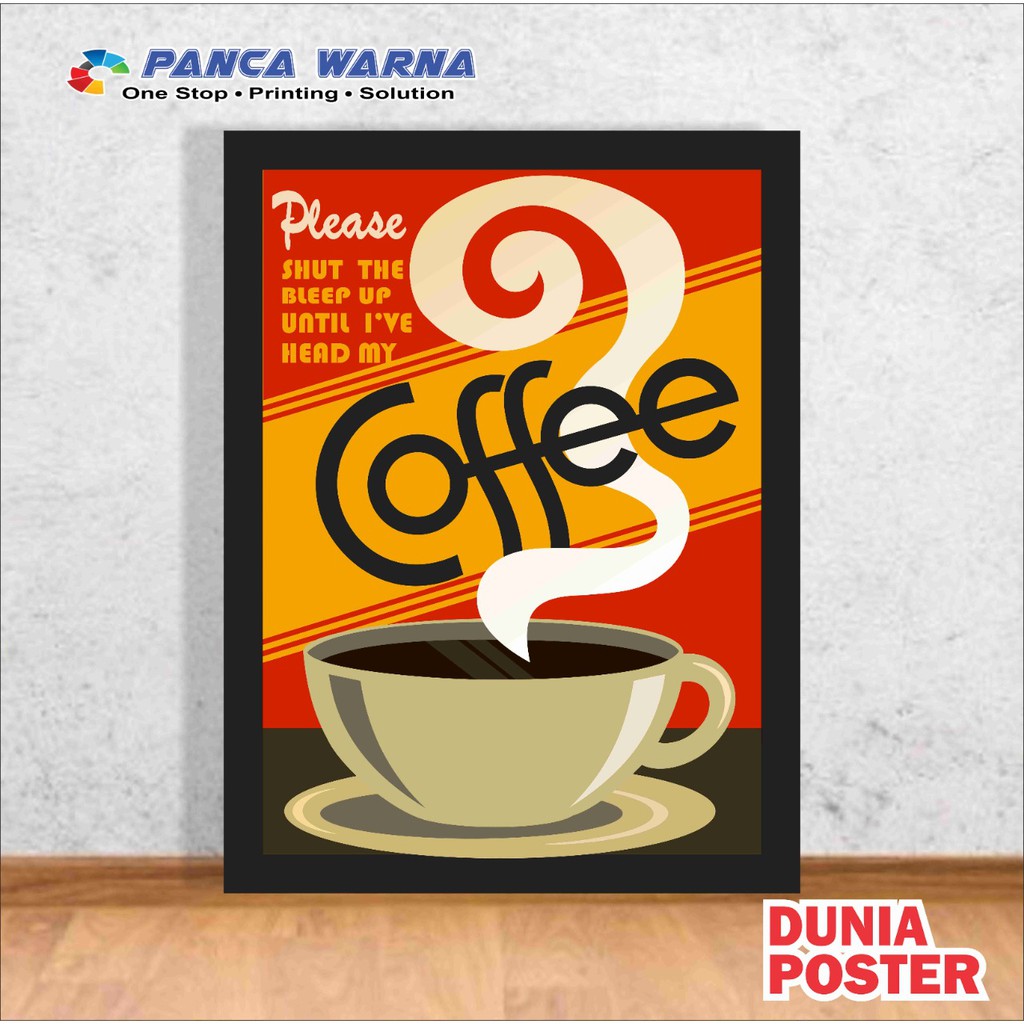 Jual Poster Dinding Coffee Shop / Hiasan Dinding / Poster Dinding